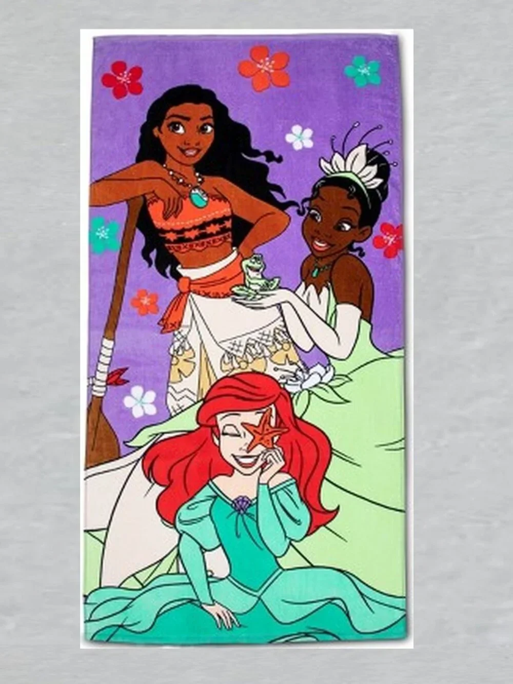 Disney Princess Flowers Beach Towel Measures 28 x 58 inch